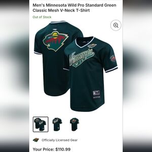 Minnesota Wild Pro Standard Green Classic Mesh Shirt
